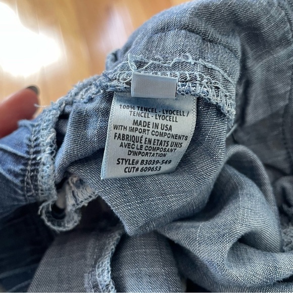 Bella Dahl Beaumont Blue Side Stripe Tencel Welt Pocket Trousers B3039-549 Sz S - Picture 7 of 11